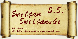 Smiljan Smiljanski vizit kartica